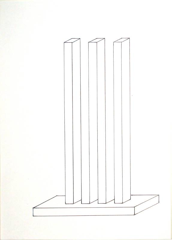 Omöjlig figur VI - Fritt efter Oscar Reutersvärd